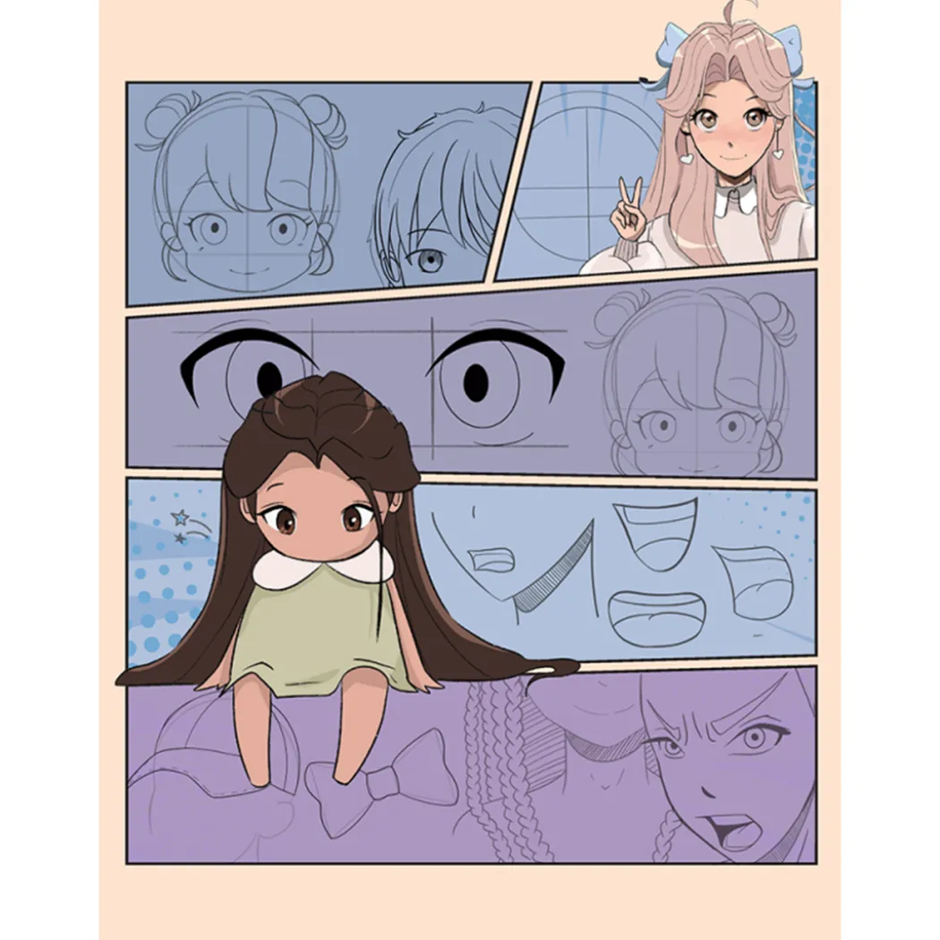 Draw Manga Faces, Heads and Hairstyles