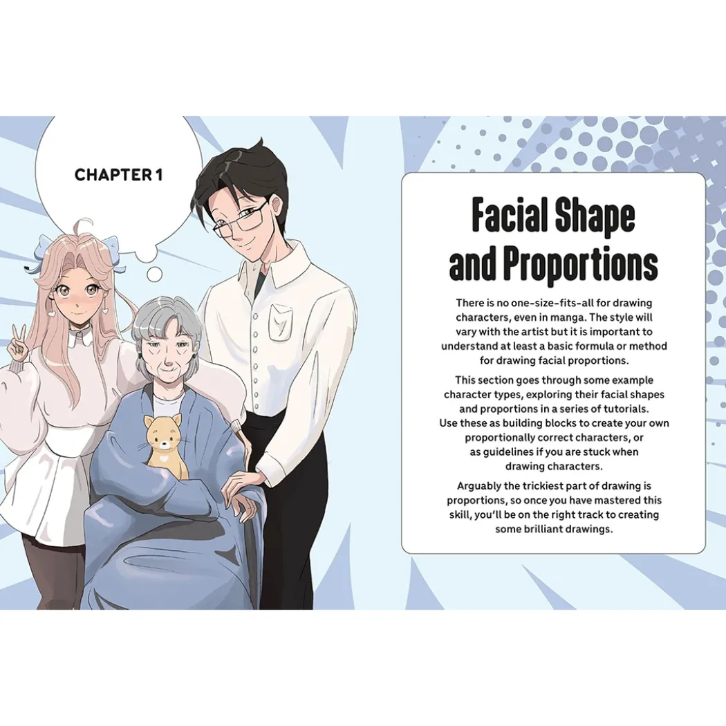 Draw Manga Faces, Heads and Hairstyles