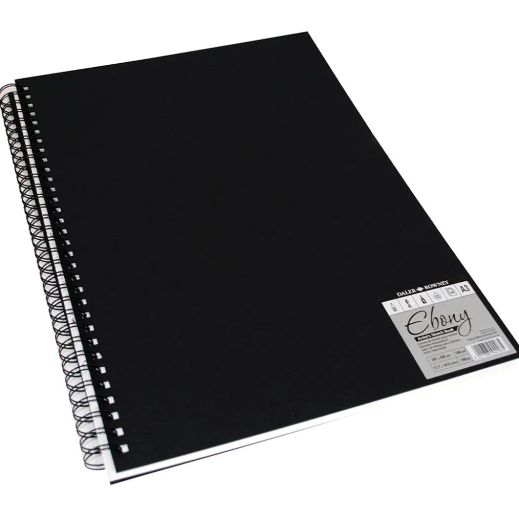 Ebony Artist's Sketch Book Spiral A3