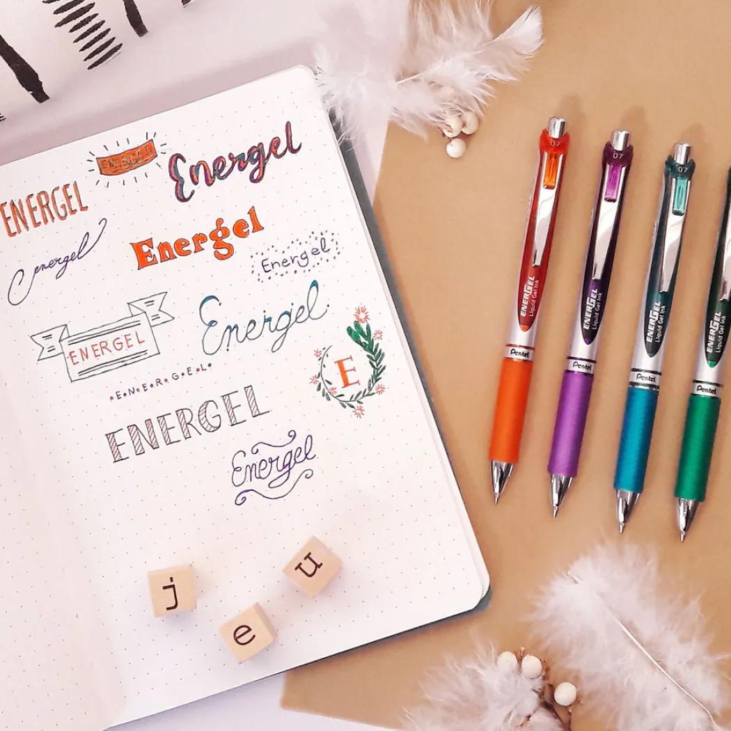 Energel BL77 Rollerballpenna 0.7 6-set