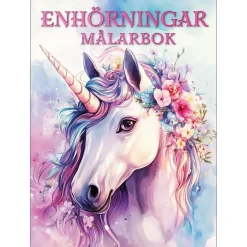 Enhörningar Målarbok