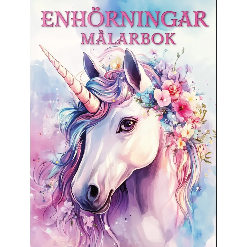 Enhörningar Målarbok