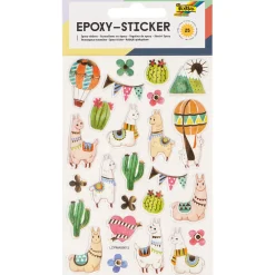 Epoxy stickers Alpaca 1 Ark