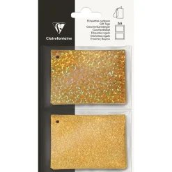 Etikett Glitter Guld