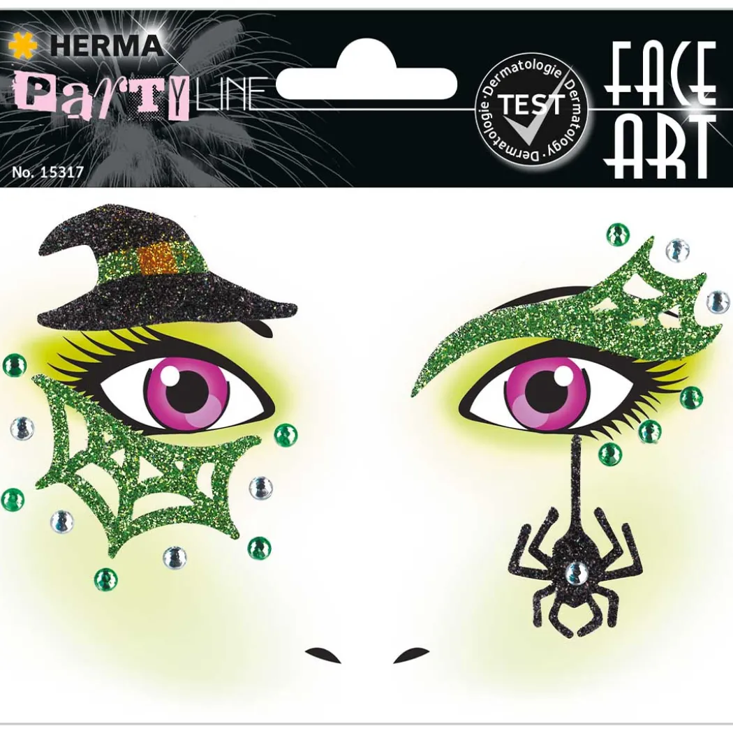 Face Art Ansiktsstickers Häxa