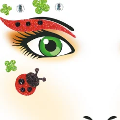 Face Art Ansiktsstickers Nyckelpiga