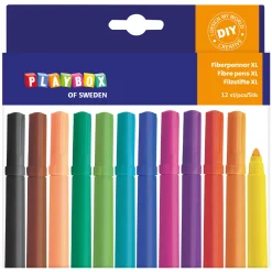 Fiberpennor XL 12-set