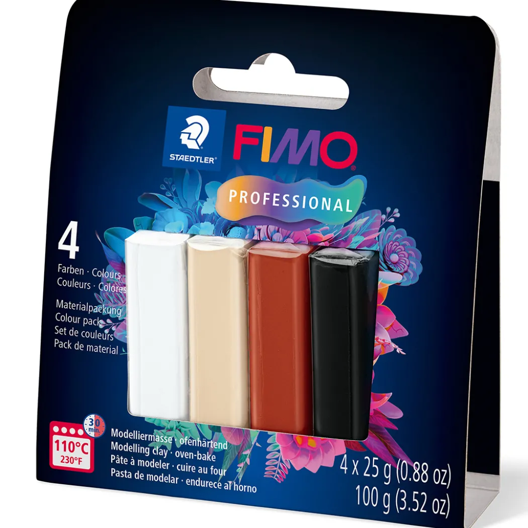 FIMO Professional half blocks Basic 4 x 25 g