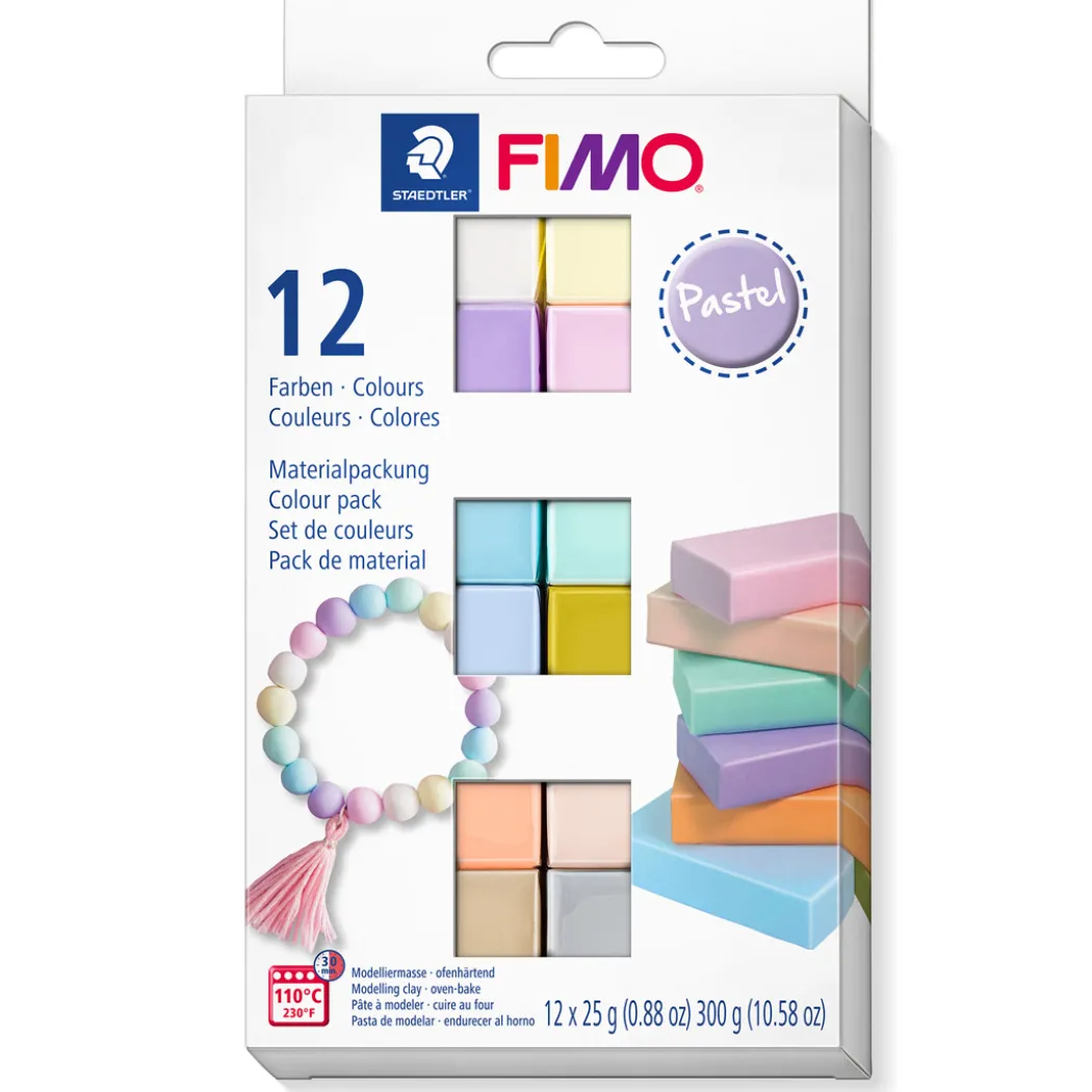 FIMO Soft Modellera 12 x 25 g Pastel colours