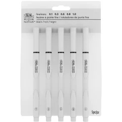 Fineliner 5-set Svart