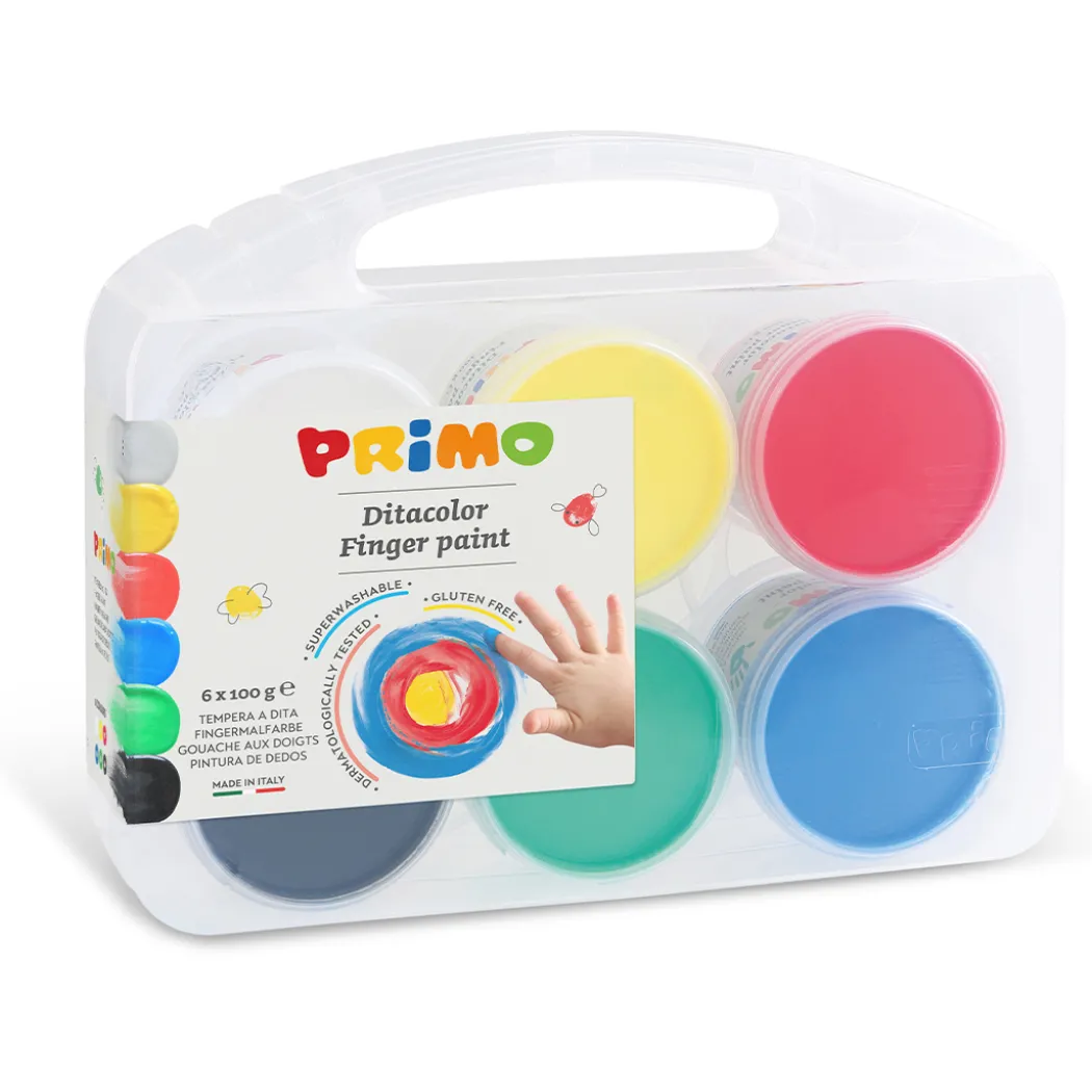 Fingerfärg Basic-set 6x100g