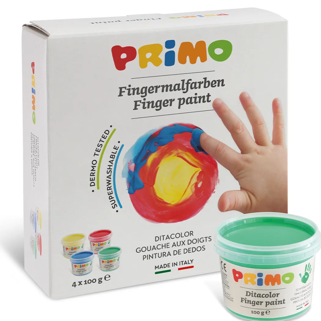 Fingerfärg Basic-set 4x100g