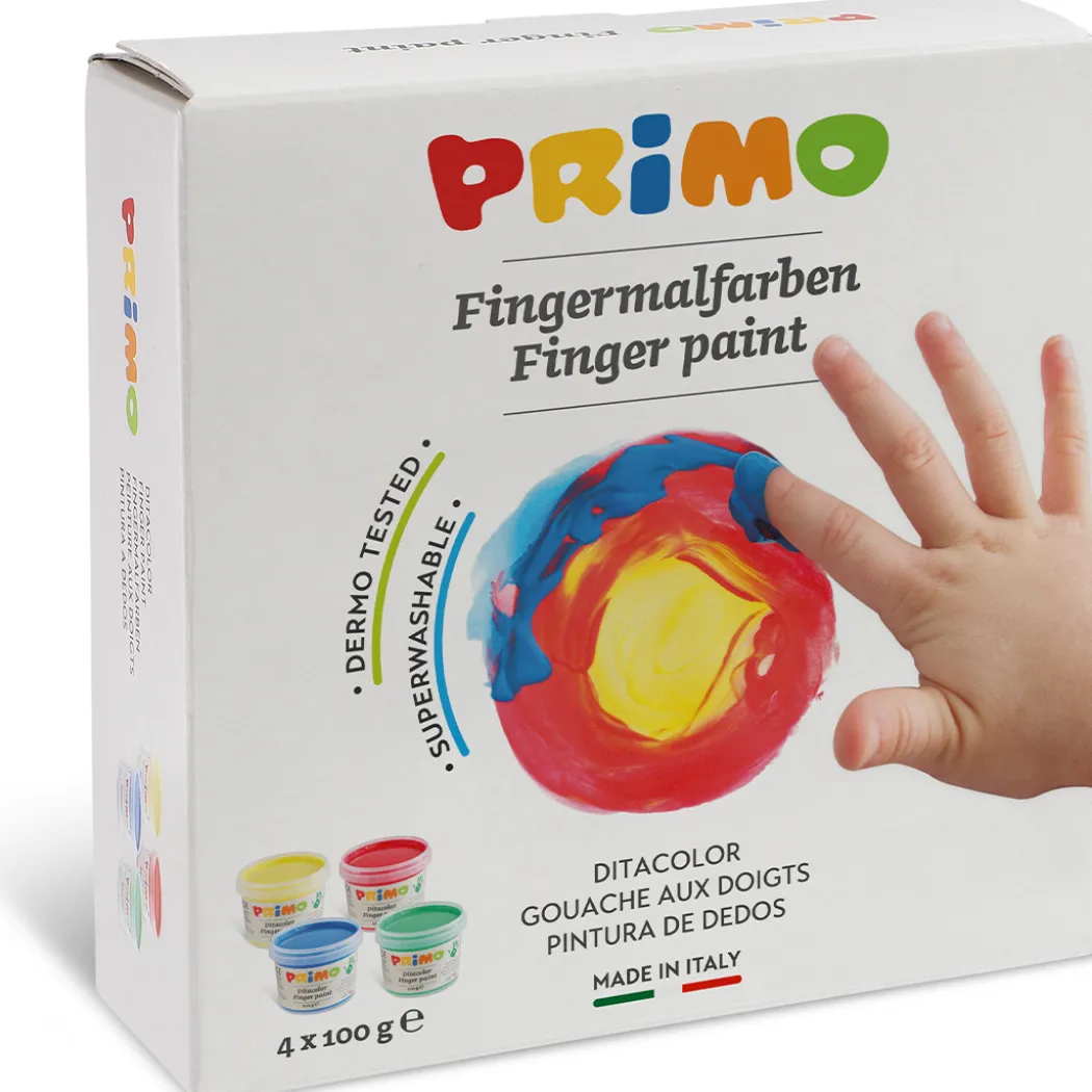 Fingerfärg Basic-set 4x100g