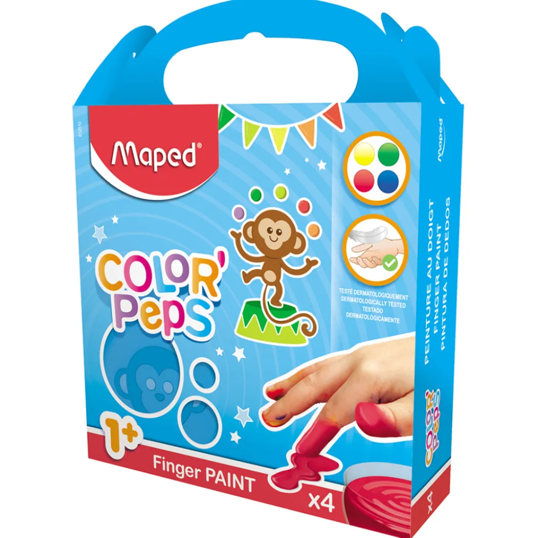 Fingerfärg Color Peps 4-set (1 år+)