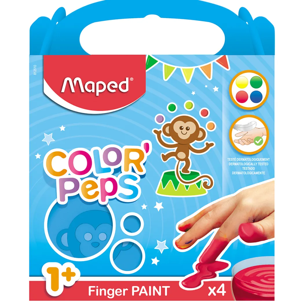 Fingerfärg Color Peps 4-set (1 år+)