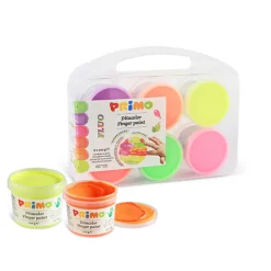 Fingerfärg Fluo-set 6x100g