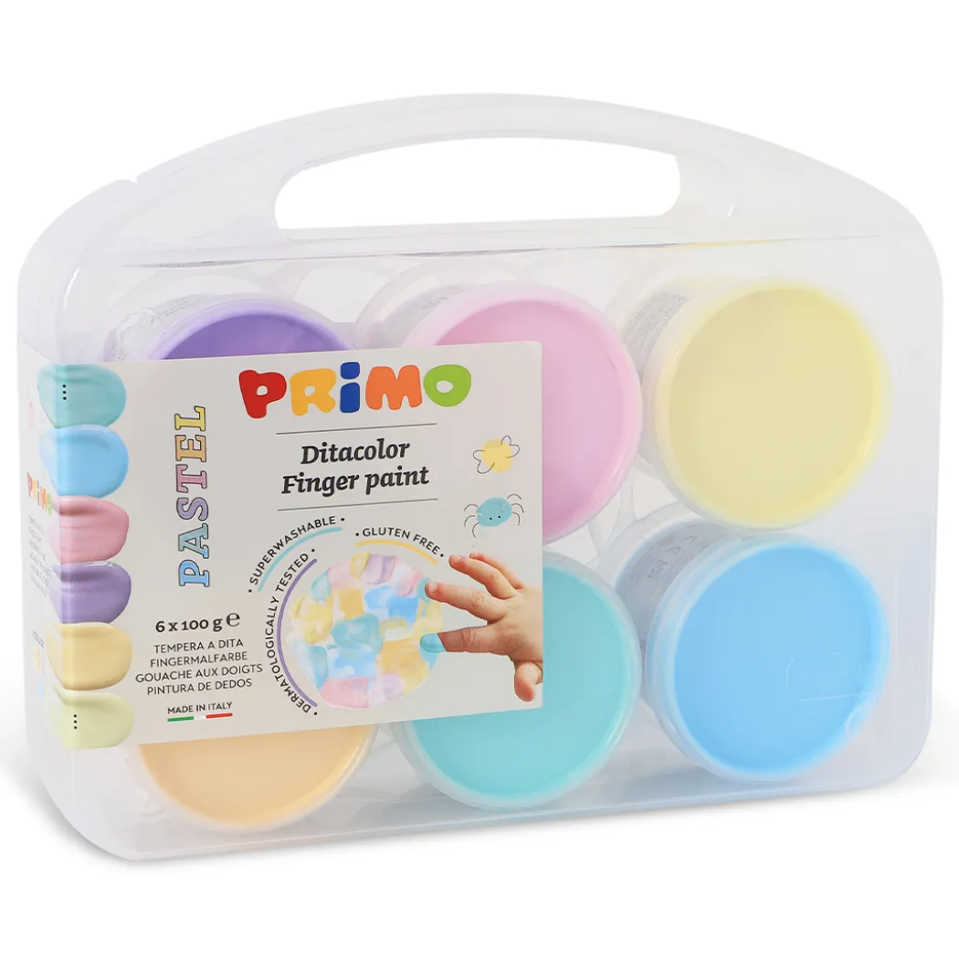 Fingerfärg Pastell-set 6x100g