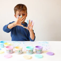 Fingerfärg Pastell-set 6x100g