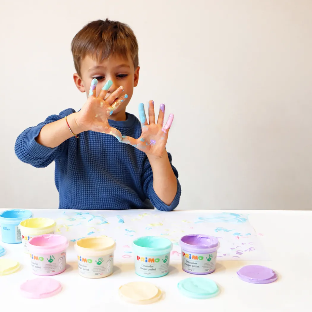 Fingerfärg Pastell-set 6x100g
