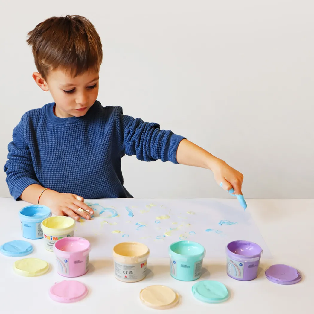 Fingerfärg Pastell-set 6x100g