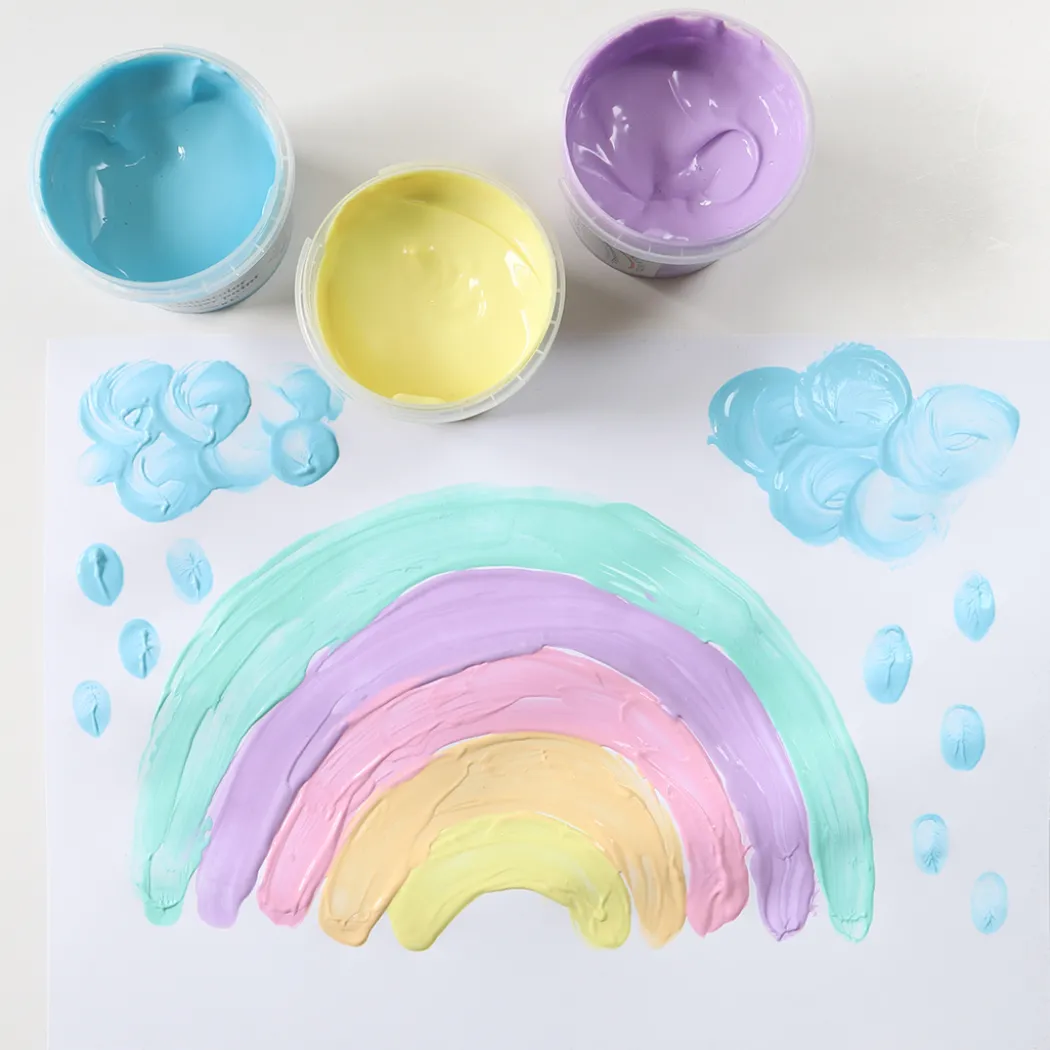 Fingerfärg Pastell-set 6x100g