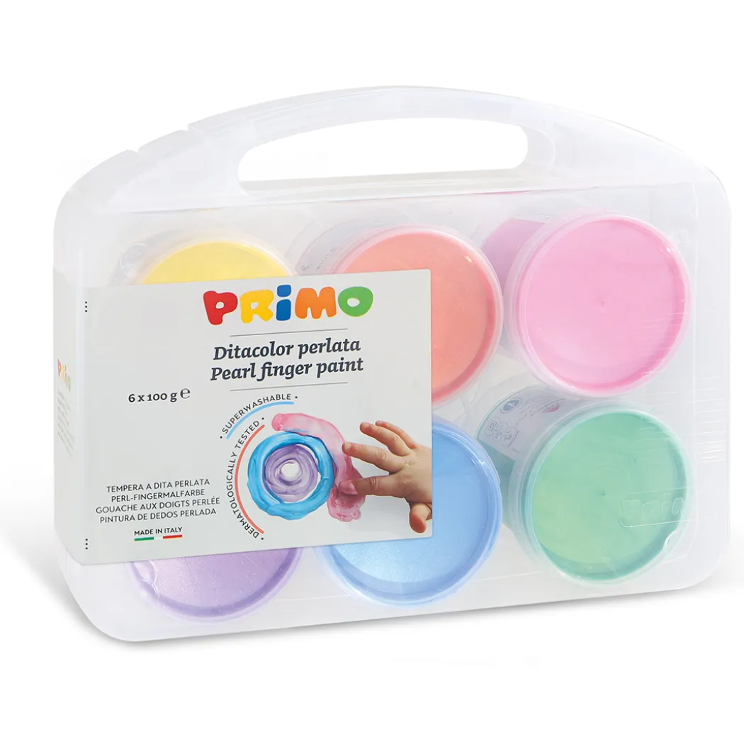 Fingerfärg Pearlescent-set 6x100g