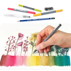 Floral Mixed Akvarellpennor 12-set
