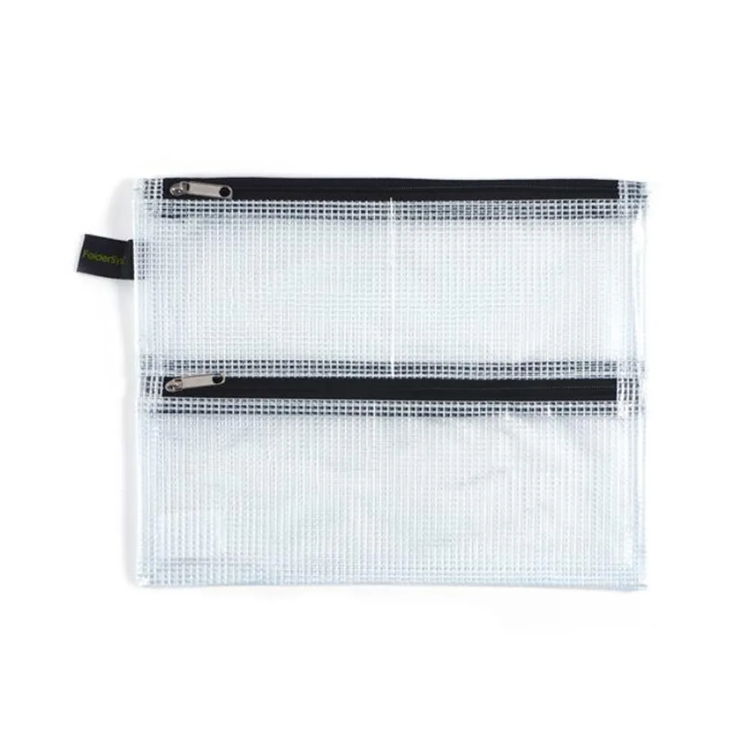 Fodral Mesh Dubbelzipper A5