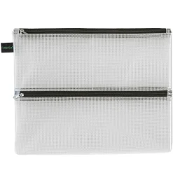 Fodral Mesh Dubbelzipper A4