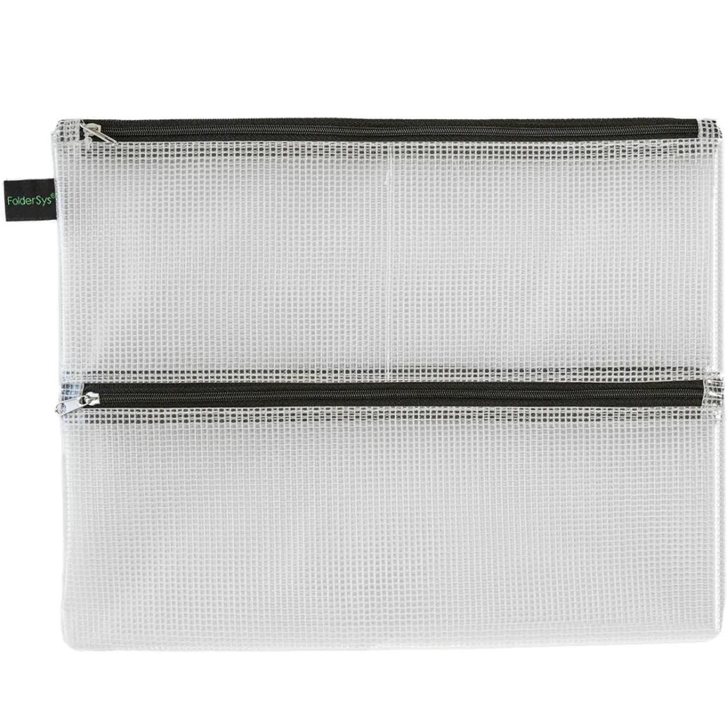 Fodral Mesh Dubbelzipper A4