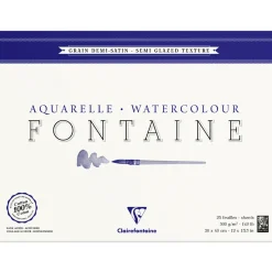 Fontaine Akvarellblock Semi-Glazed 30x40 cm 300g