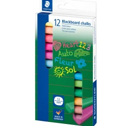 Färgade tavelkritor 12-pack (3 år+)
