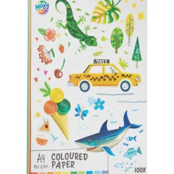 Färgat papper A4 100-pack