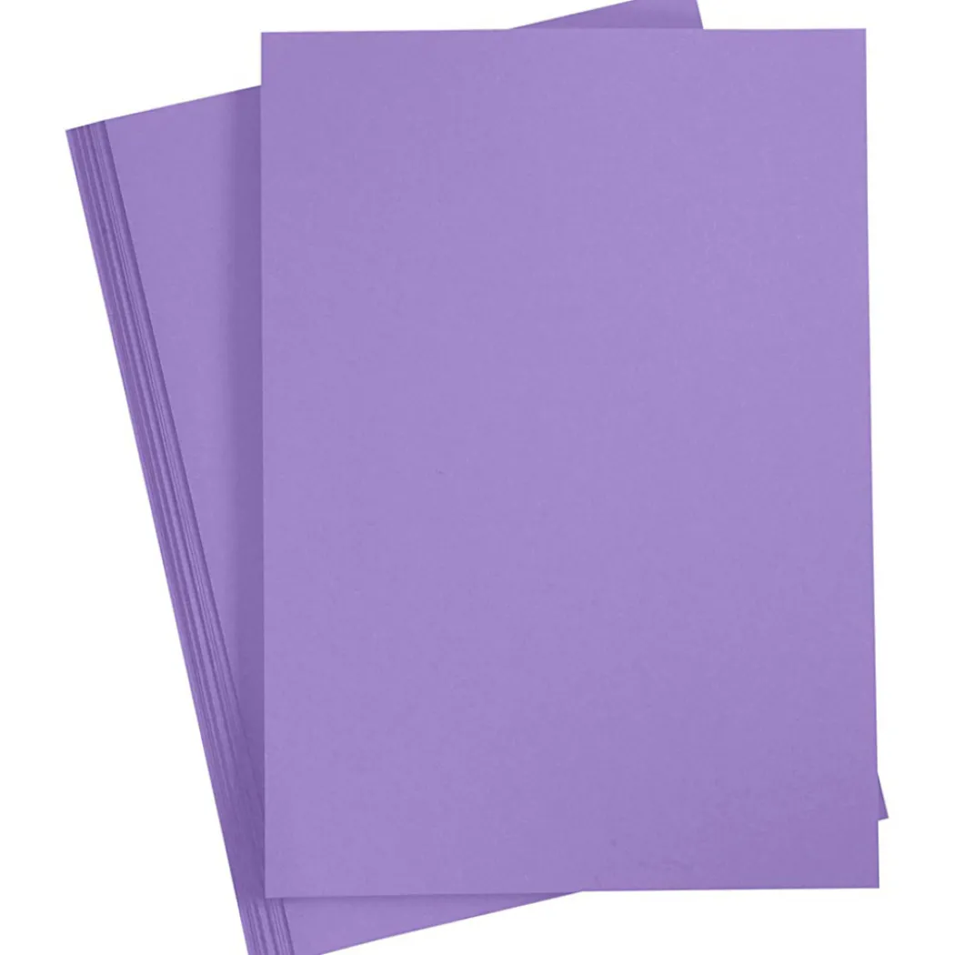 Färgat papper Lila A4 180g 20 ark