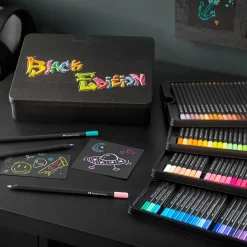 Färgpennor Black Edition 100-set