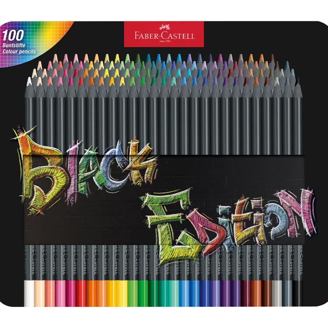 Färgpennor Black Edition 100-set
