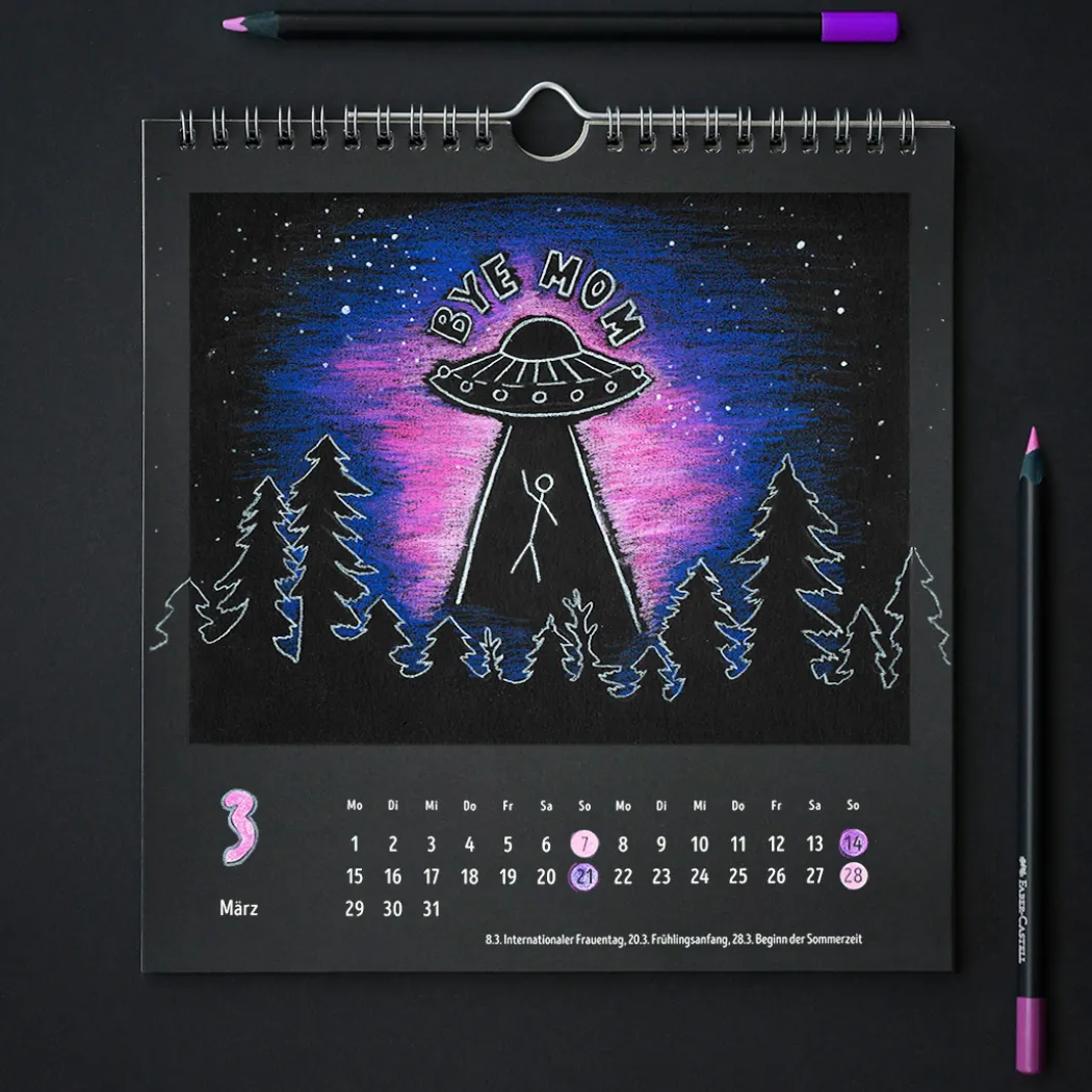 Färgpennor Black Edition 24-set