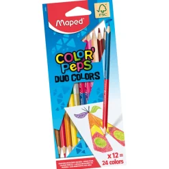 Färgpennor Color Peps Duo Colors 12-set