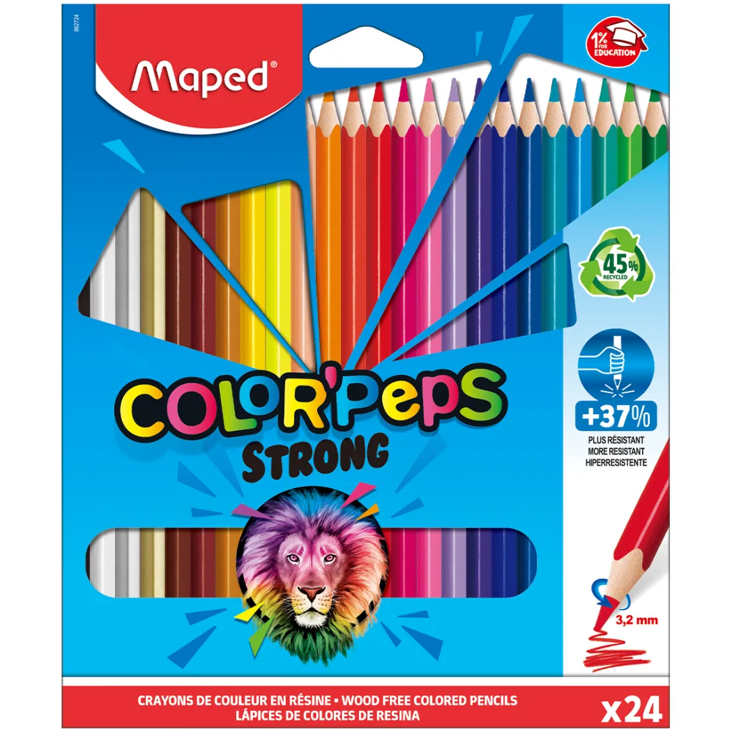 Färgpennor Color Peps Strong 24-pack