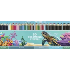 Färgpennor plåtask 50-set