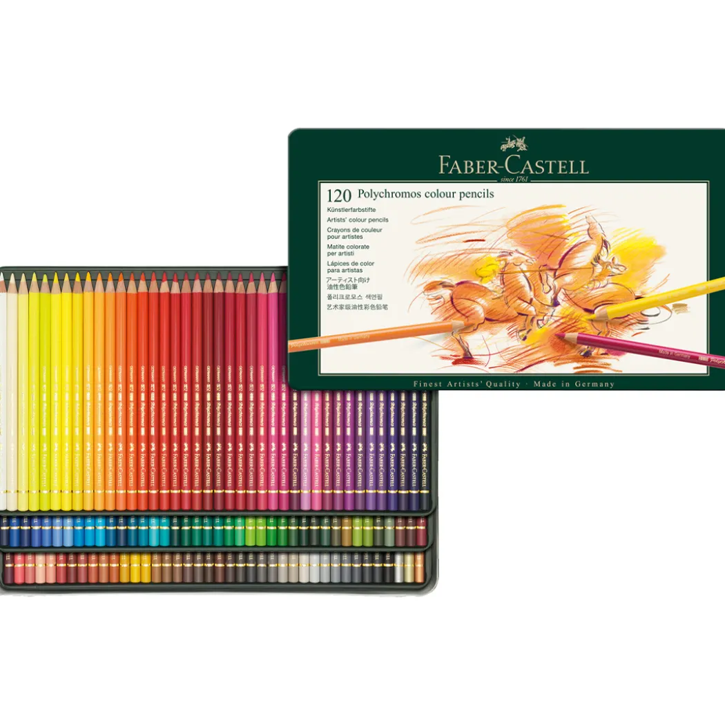 Färgpennor Polychromos 120-set