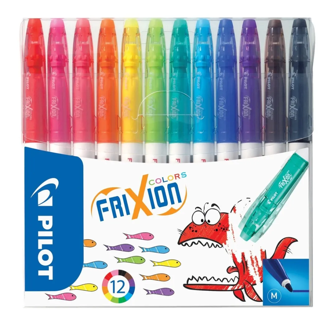 Frixion Colors 12-pack Raderbara Tuschpennor (3 år+)