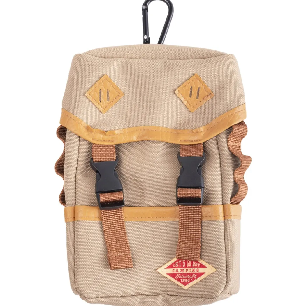 Förvaringsväska Mini Backpack Pouch Beige