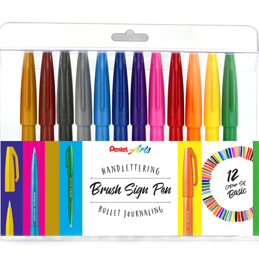 Fude Touch Brush Sign Pen 12-set Basic