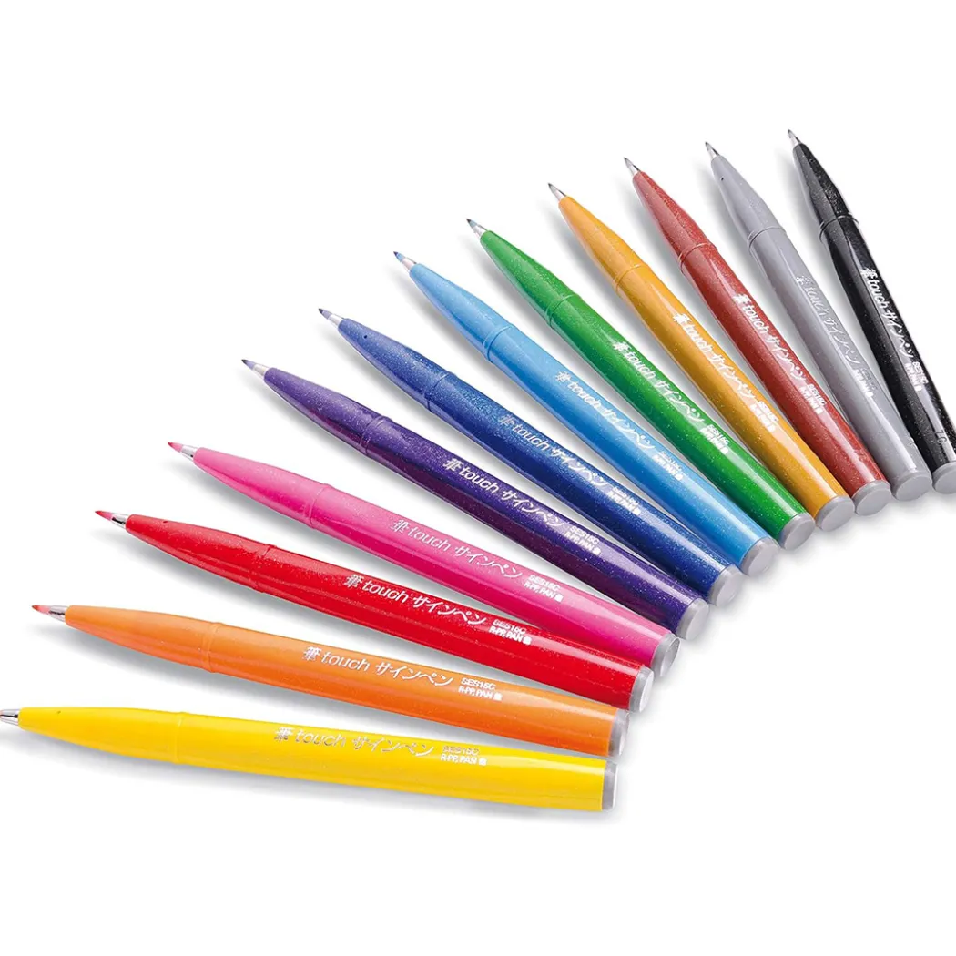 Fude Touch Brush Sign Pen 12-set Basic