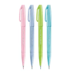 Fude Touch Brush Sign Pen 4-set Pastel