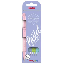 Fude Touch Brush Sign Pen 4-set Pastel