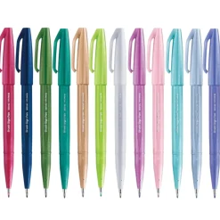 Fude Touch Brush Sign Pen 12-set Pastel