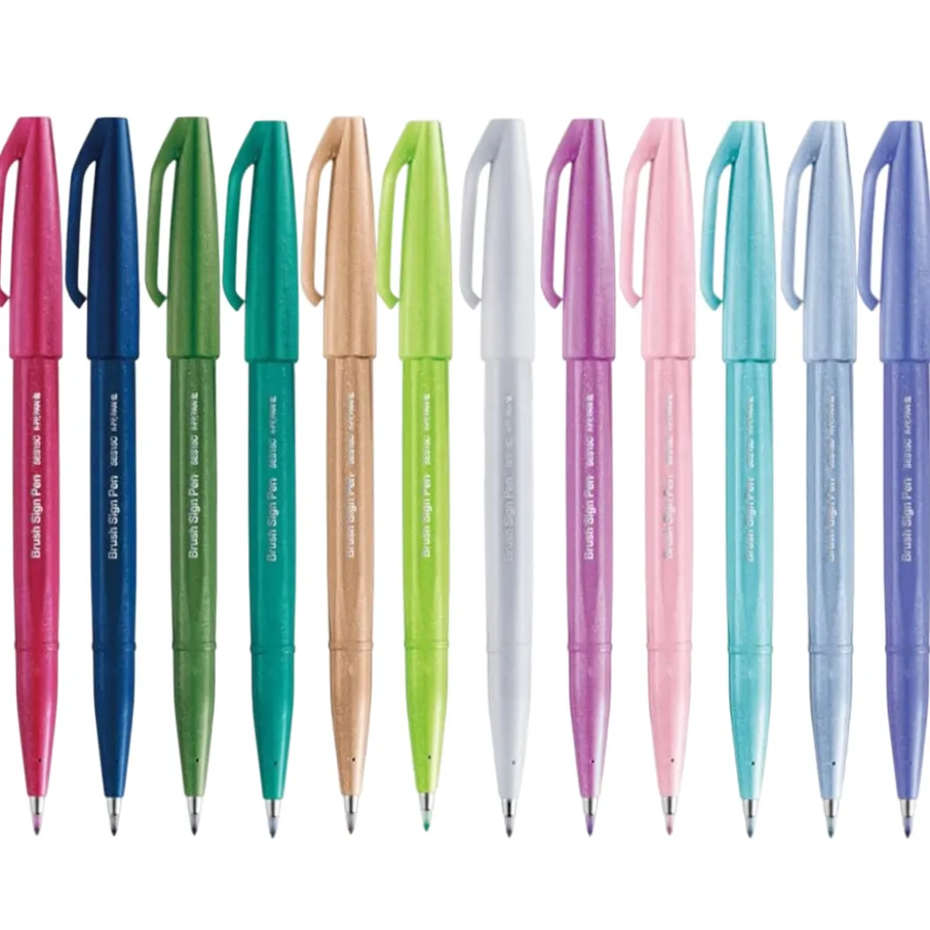 Fude Touch Brush Sign Pen 12-set Pastel