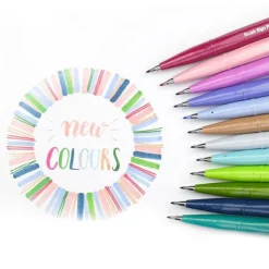 Fude Touch Brush Sign Pen 12-set Pastel
